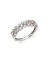 Bloomingdale's Diamond Leaf Band In 14k White Gold, 0.50 Ct. T. W. - Exclusive In White