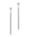 Bloomingdale's Diamond Linear Drop Earrings In 14k White Gold, 0.50 Ct. T. W. - Exclusive In White