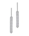 Bloomingdale's Diamond Linear Drop Earrings In 14k White Gold, 1.50 Ct. T. W - Exclusive In White