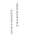 Bloomingdale's Diamond Linear Drop Earrings In 14k White Gold, 1.50 Ct. T. W. In White