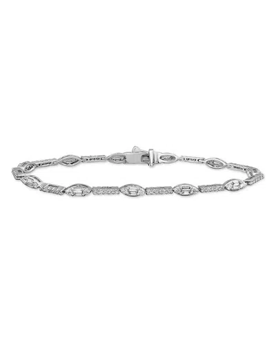 Bloomingdale's Diamond Link Bracelet In 14k White Gold, 2.0 Ct. T. W. - Exclusive