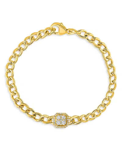 Bloomingdale's Diamond Link Bracelet In 14k Yellow Gold, 0.40 Ct. T. W. - Exclusive