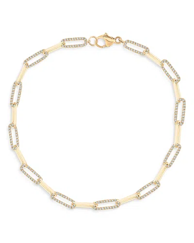 Bloomingdale's Diamond Link Bracelet In 14k Yellow Gold, 0.50 Ct. T. W. - Exclusive