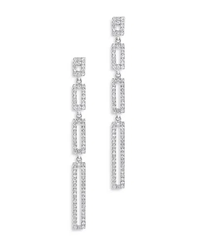 Bloomingdale's Diamond Link Drop Earrings In 14k White Gold, 0.33 Ct. T. W. - Exclusive