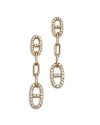 Bloomingdale's Diamond Link Drop Earrings In 14k Yellow Gold, 1.0 Ct. T. W. In Gold