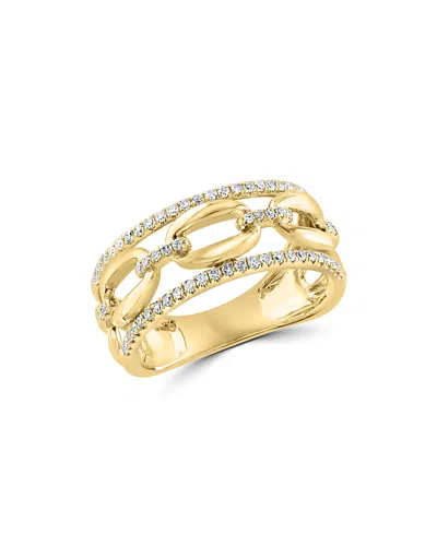 Bloomingdale's Diamond Link Open Band In 14k Yellow Gold, 0.30 Ct. T. W. - Exclusive