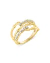 Bloomingdale's Diamond Link Ring In 14k Gold, 0.25 Ct. T. W. - Exclusive In Gold