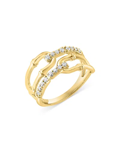 Bloomingdale's Diamond Link Ring In 14k Gold, 0.25 Ct. T. W. - Exclusive