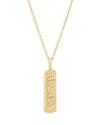 Bloomingdale's Diamond Mama Dog Tag Pendant Necklace In 14k Yellow Gold, 0.12 Ct. T. W. - Exclusive In Gold