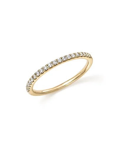 Bloomingdale's Diamond Micro Pave Band In 14k Yellow Gold, 0.15 Ct. T. W. In White/gold