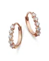 Bloomingdale's Diamond Mini Hoop Earrings In 14k Rose Gold, 0.25 Ct. T. W. In Rose Gold