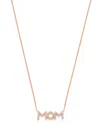 Bloomingdale's Diamond Mom Pendant Necklace In 14k Rose Gold, 0.08 Ct. T. W. - Exclusive In White/rose Gold