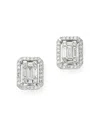 Bloomingdale's Diamond Mosaic Earrings In 14k White Gold, 0.50 Ct. T. W. - Exclusive In White