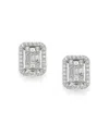 Bloomingdale's Diamond Mosaic Earrings In 14k White Gold, 1.0 Ct. T. W. - Exclusive In White