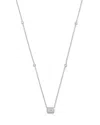 Bloomingdale's Diamond Mosaic Pendant Necklace In 14k White Gold, 0.50 Ct. T. W. - Exclusive In White