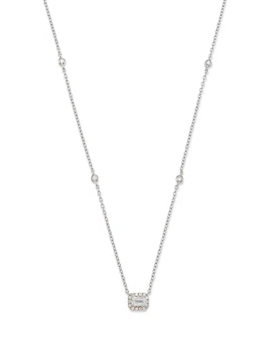 Bloomingdale's Diamond Mosaic Pendant Necklace In 14k White Gold, 0.50 Ct. T. W. - Exclusive