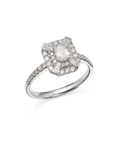 Bloomingdale's Diamond Mosaic Ring In 14k White Gold, 0.95 Ct. T. W. - Exclusive