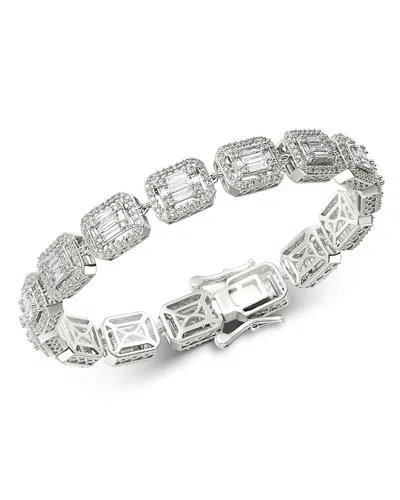Bloomingdale's Diamond Mosaic Statement Bracelet In 14k White Gold, 4.0 Ct. T. W. - Exclusive