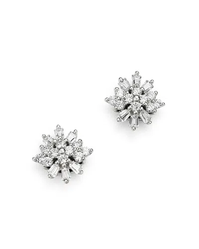 Bloomingdale's Diamond Mosaic Stud Earrings In 14k White Gold, 0.25 Ct. T. W. - Exclusive