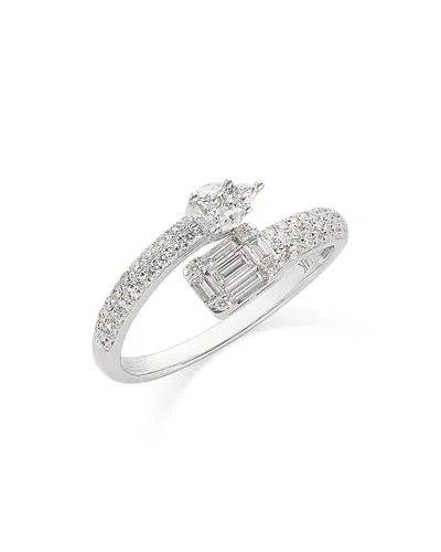 Bloomingdale's Diamond Pave Bypass Ring In 14k White Gold, 0.60 Ct. T. W. - Exclusive
