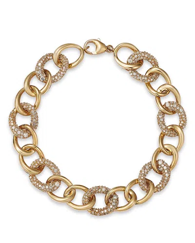 Bloomingdale's Diamond Pave Link Chain Bracelet In 14k Yellow Gold, 2.0 Ct. T. W.