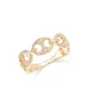 Bloomingdale's Diamond Pave Mariner Link Ring In 14k Yellow Gold, 0.30 Ct. T. W. In Gold