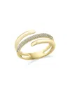 Bloomingdale's Diamond Pave Wrap Statement Ring In 14k Yellow Gold, 0.25 Ct. T. W. - Exclusive In Gold