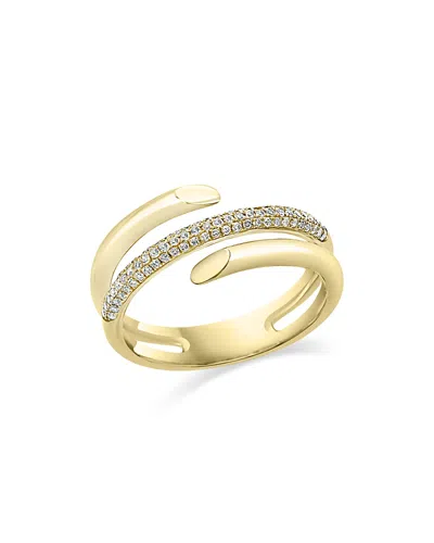 Bloomingdale's Diamond Pave Wrap Statement Ring In 14k Yellow Gold, 0.25 Ct. T. W. - Exclusive