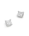 Bloomingdale's Diamond Princess-cut Studs In 14k White Gold, 0.25 Ct. T. W. - Exclusive In White