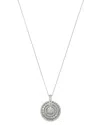 Bloomingdale's Diamond Round Cluster Pendant Necklace In 14k White Gold, 1.0 Ct. T. W. - Exclusive In White