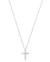 Bloomingdale's Diamond Small Cross Pendant Necklace In 14k White Gold, 0.33 Ct. T. W. - Exclusive In White