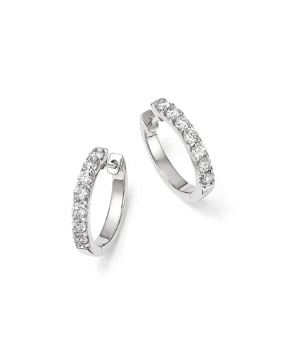 Bloomingdale's Diamond Small Hoop Earrings In 14k White Gold, 0.70 Ct. T. W. - Exclusive