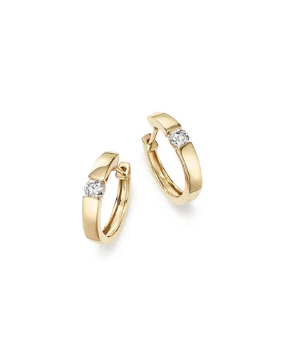 Bloomingdale's Diamond Small Hoop Earrings In 14k Yellow Gold, 0.25 Ct. T. W. - Exclusive In White/gold