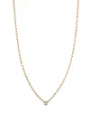 Bloomingdale's Diamond Solitaire Paperclip Necklace In 14k Yellow Gold, 0.15 Ct. T. W. - Exclusive In Gold