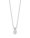 Bloomingdale's Diamond Solitaire Pendant In 18k White Gold, 0.30 Ct. T. W. - Exclusive In White