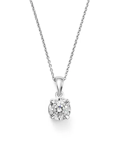 Bloomingdale's Diamond Solitaire Pendant Necklace In 14k White Gold, 0.30 Ct. T. W. - Exclusive