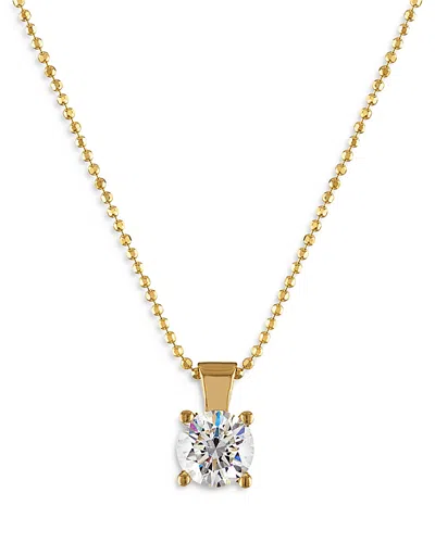 Bloomingdale's Diamond Solitaire Pendant Necklace In 18k Yellow Gold, 1.0 Ct. T. W. - Exclusive In White/gold