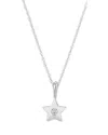 Bloomingdale's Diamond Star Pendant Necklace In 14k White Gold, 0.03 Ct. T. W. - Exclusive In White