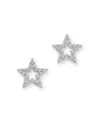 Bloomingdale's Diamond Star Stud Earrings In 14k White Gold, 0.10 Ct. T. W. - Exclusive In White