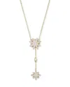 Bloomingdale's Diamond Starburst Drop Pendant Necklace In 14k Yellow Gold, .40 Ct. T. W. In Gold