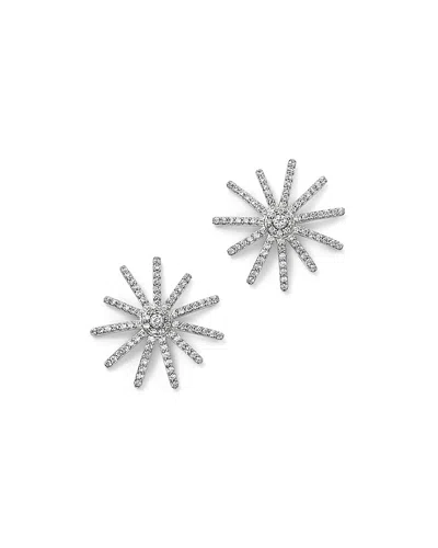 Bloomingdale's Diamond Starburst Statement Earrings In 14k White Gold, 0.50 Ct. T. W. - Exclusive