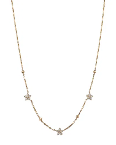 Bloomingdale's Diamond Starflower Station Necklace 14k Yellow Gold, 0.55 Ct. T. W. - Exclusive