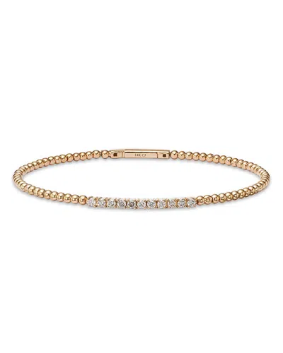 Bloomingdale's Diamond Station Bangle Bracelet In 14k Yellow Gold, 0.45 Ct. T. W.