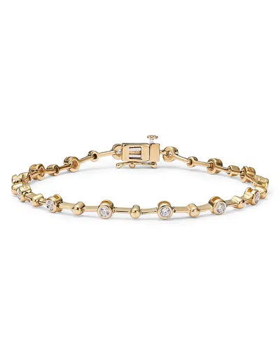 Bloomingdale's Diamond Station Bracelet In 14k Gold, 0.50 Ct. T. W. - Exclusive