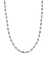 Bloomingdale's Diamond Station Collar Necklace In 14k White Gold, 3.0 Ct. T. W., 17 In White