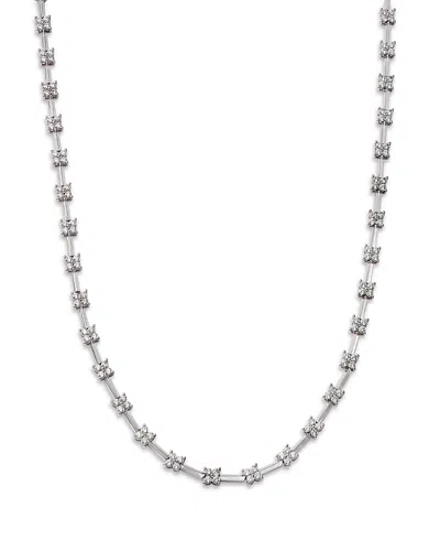 Bloomingdale's Diamond Station Collar Necklace In 14k White Gold, 3.0 Ct. T. W., 17