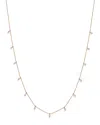 Bloomingdale's Diamond Station Droplet Necklace In 14k Rose Gold, 0.50 Ct. T. W. - Exclusive In White/rose