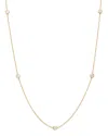 Bloomingdale's Diamond Station Necklace In 14k Yellow Gold, 0.50 Ct. T. W. In White/gold