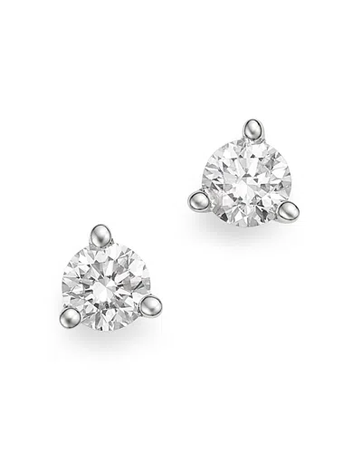 Bloomingdale's Diamond Stud Earrings In 14k White Gold 3-prong Martini Setting, 0.20 Ct. T. W. - Exclusive