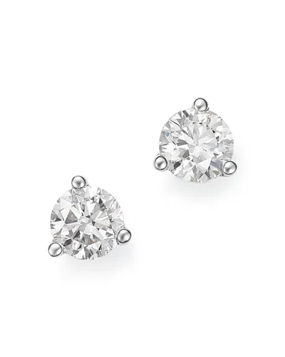 Bloomingdale's Diamond Stud Earrings In 14k White Gold 3-prong Martini Setting, 0.40 Ct. T. W. - Exclusive